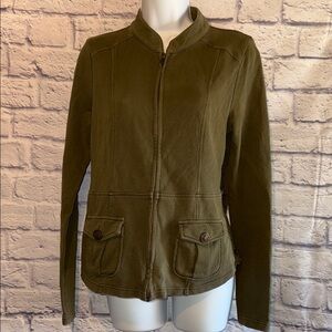 Others Follow Utility Lace side Jacket in Olive size Medium